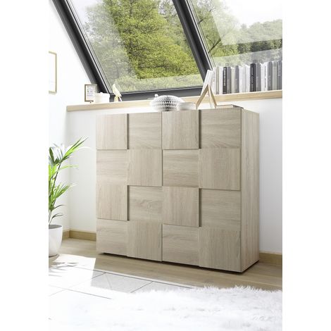 Buffet haut moderne chêne samoa Milenor (1/5)