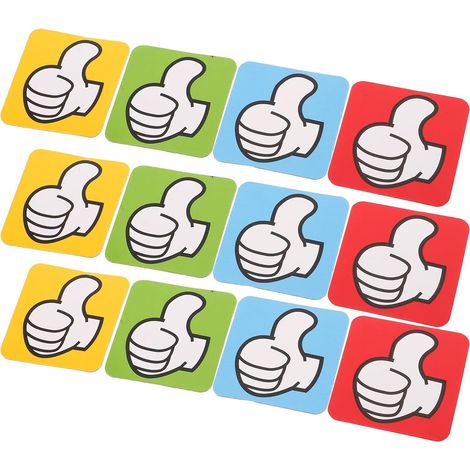 80 Aimants Décoratifs Petits Pouces Levés Multicolores pour Réfrigérateur, Bureau et Salle de Classe, Aimants Magnétiques Puissants et Polyvalents pour Organisation, (1/5)