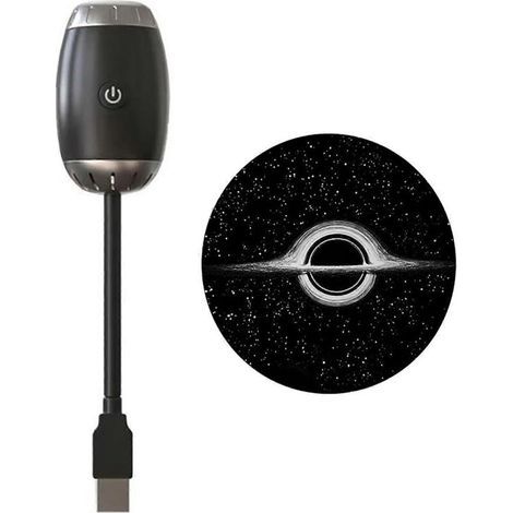 Veilleuse projecteur de ciel étoilé avec luminosité réglable, rotation à 360°, commande tactile facile, rechargeable par USB, pour l'éclairage de chambre. (1/5)