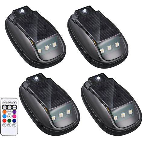 Feux De Cabine sans Fil pour Camion - Feux De Marquage De Cabine - Pack de 4 Accessoires d'Éclairage avec Système de Détection Intelligente pour Motos, Lumière arc-en-ciel (1/5)