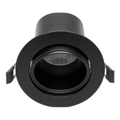 Spot Encastrable Orientable Anti-Éblouissement 8W ø105mm Dimmable CCT Noir - 3000K/4000K/5700K - SILAMP (1/2)