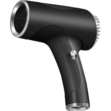 Sèche-cheveux portable sans fil  Séchage rapide à ions négatifs  Vitesse réglable  Accessoires pour coiffures variées (1/5)