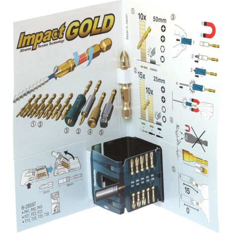 IMPACT GOLD PZ2 AVEC DEPLIANT MAKITA B-28933