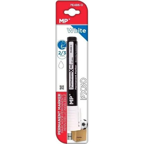 Rotulador permanente blanco de 2,0/3,0 mm