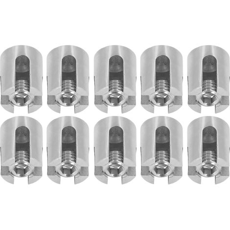 Lot de 10 Pinces à Câble Inox 316 pour Garde-corps, Serre-câble Croisé pour Câble Acier Ø8mm Max, Fixation pour Rampe (1/5)