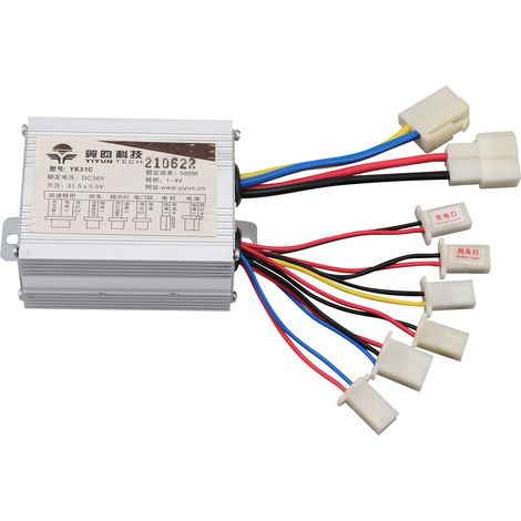 Moteur CC à balais 36 V 500 W pour véhicules électriques, tricycles et motos - variateur de vitesse (1/5)
