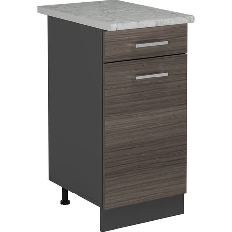 Mobiletto base per cucina R-Line, Grigio nobile, 40 cm PL Marmo, Vicco (1/5)