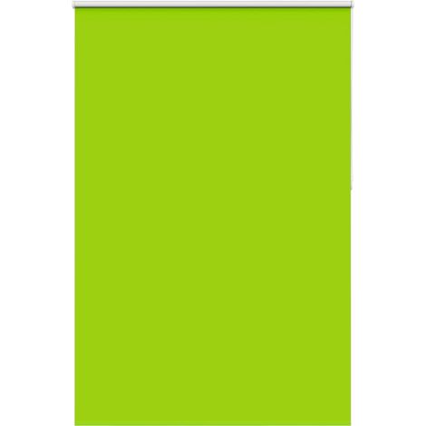 Estor Enrollable Opaco hojas verde 145x230cm Tela Ancho 141,6cm vidaXL