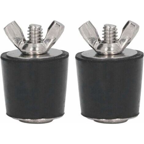 Pair Bouchons en Caoutchouc pour piscines, 2 pièces Bouchons en Caoutchouc pour Piscine hivernage Bouchon Conique Accessoires de Piscine 25mm