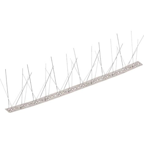 Ensemble de 6 pointes à 5 rangées contre oiseaux Inox 3 m