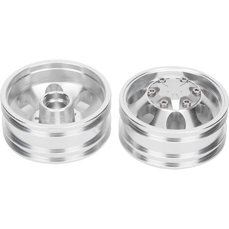 Jantes et moyeux avant/arrière à 7 rayons pour camion tracteur Tamiya 1/14 (1/5)