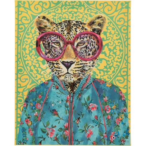 Toile Déco Tigre "Popart" 40x50cm Multicolore (1/3)