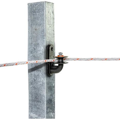Isolatore a Rullo con Bullone per Filo o Corda Confezione 5 Pz. GALLAGHER per Recinzioni Elettriche (1/2)
