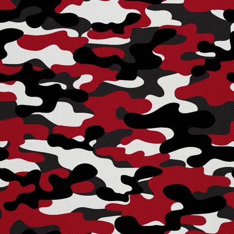 Dekostoffe exterior Oxford - Motiv Rote Camuflaje (1/5)