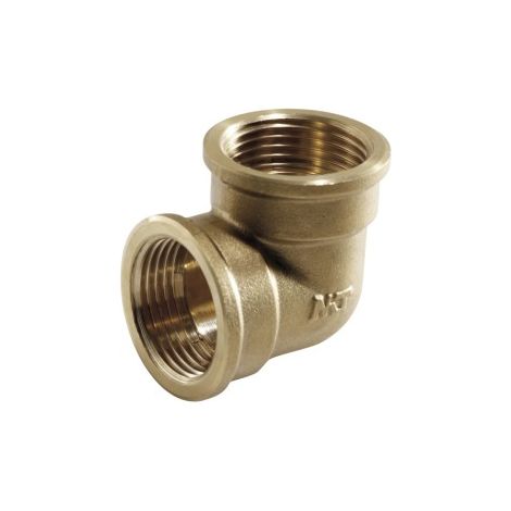 GOMITO 90 OTTONE FILETTATO M-M 10pz - 1/2''