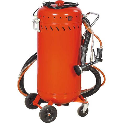Combiné Sableuse Aérogommeuse Aspirateur mobile 106L intérieur / extérieur (1/2)