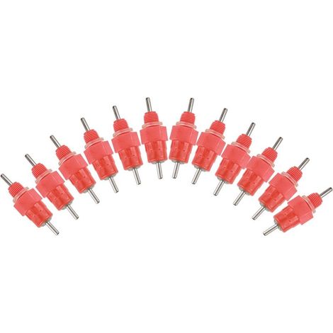 Comedero/bebedero de tetina de 50 piezas para patos, pollos y aves de corral, para PVC de 3/4". (1/5)