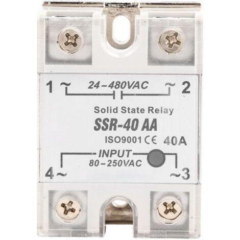 DEESSE SHOP-Fdit Solid State Relay 40a ACAC, Double Scr -pang, Optoisolator, Certiflifimy Cer (1/5)