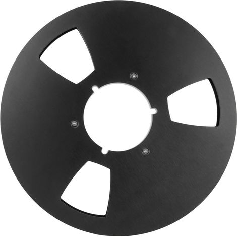 Bobine de bande magnétique 10 pouces 1/4 pouce, 3 trous de résistance au vent, pour enregistrement, couleur noire (1/5)
