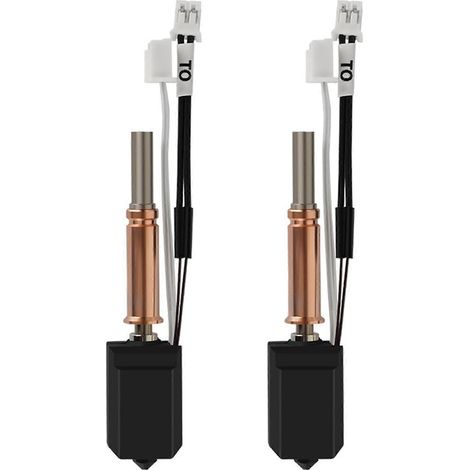 Kit de 2 têtes d'impression pour imprimante 3D Anycubic Kobra 3 24V 60W (pièces détachées incluses) : col de chauffe bimétallique. (1/5)