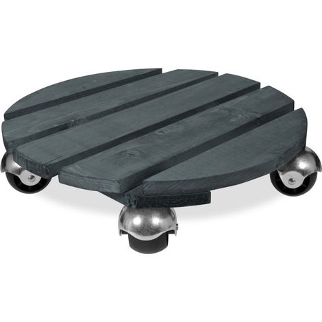Roule-plante Bois rond anthracite "Basics " 37,5 cm