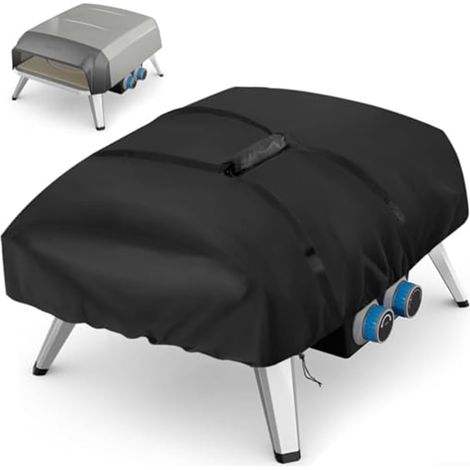 Housse de four à pizza avec sac de rangement pour four à gaz Tefal imperméable et coupe-vent en tissu Oxford 420D avec cordon de serrage, 71 x 52 x 35 cm, protection pour barbecue résistant aux (1/5)