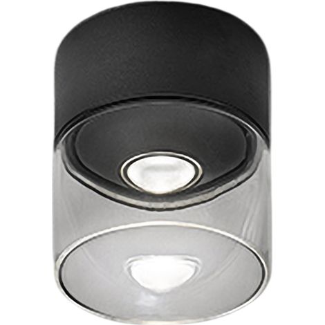 Lens Lampada da soffitto LED in alluminio pressofuso Grigio Scuro 6.5W 3000K IP65 - Soluzione di illuminazione versatile per esterni ed interni (1/4)