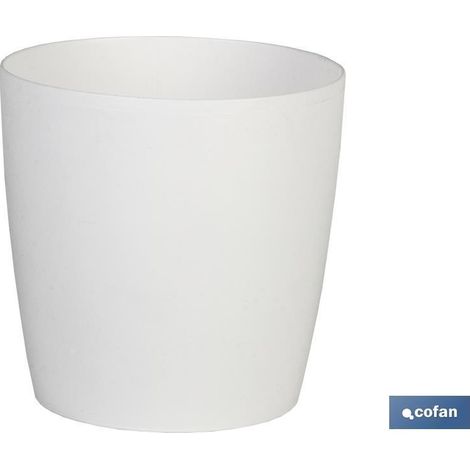 COFAN maceta camelia color blanco 18x17.8cm caja 12 unid. , La maceta modelo Camelia está fabricada en polipropileno de alta calidad proporcionando una gran resistencia y durabil (1/3)