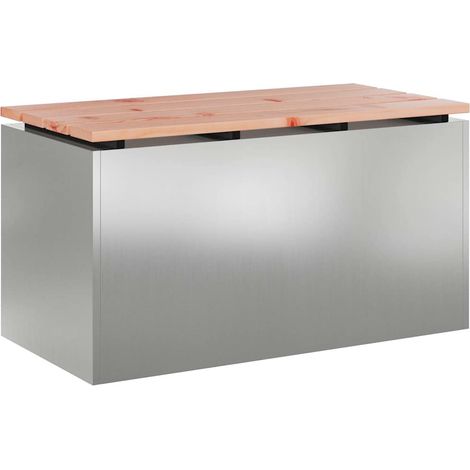Maison Exclusive - Gartenbank Verzinkter Stahl 80 x 40 x 43 cm (1/5)