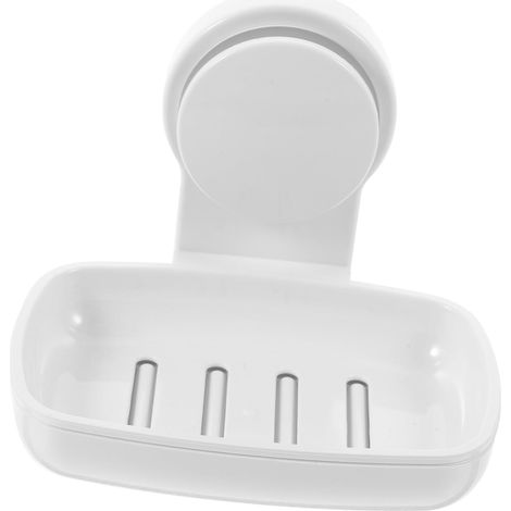 Adhesive Double Layer Wall Mounted Soap Dish with Drainage