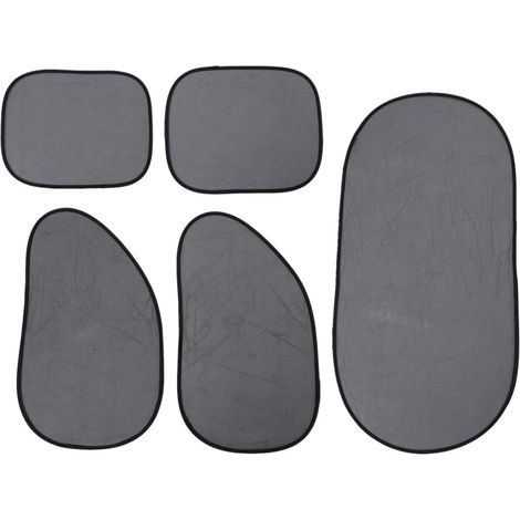 soleil de voiture en maille noire 5 pièces avec isolation (1/5)
