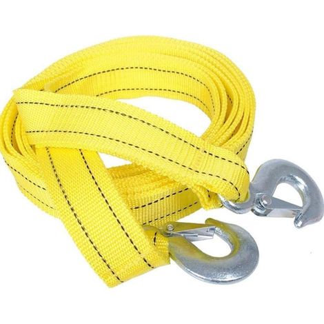 Câble de remorquage pour voiture et remorque avec crochet, outil d'urgence pour véhicule, câble de remorquage haute résistance, accessoire de sécurité pour voitures et camions (1/5)