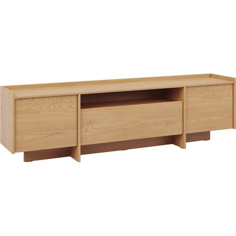 Meuble TV 3 portes 200 cm Japandi Bois