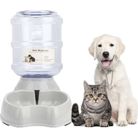 Distributore automatico di cibo e acqua per cani e gatti, distributore automatico di cibo per gatti, distributore automatico di cibo e acqua in un unico dispositivo (1/5)