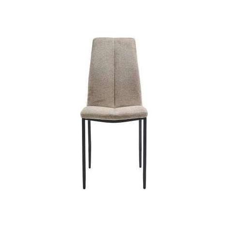 Pack de 4 sillas Ronda tapizadas tela Aragón beige tostado, 91 cm (alto) 40 cm (ancho) 60 cm (fondo)