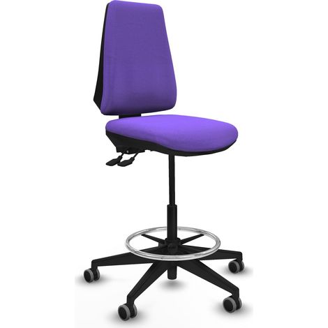 Taburete Elche AS bali lila base piramidal ruedas 65mm engomadas