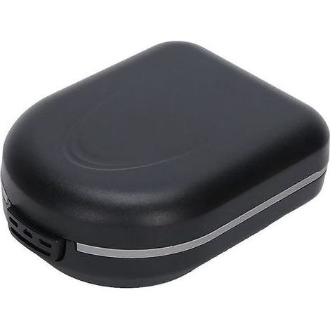 Étui pour appareil auditif contour d'oreille étanche, portable et résistant aux chutes, noir (1/5)