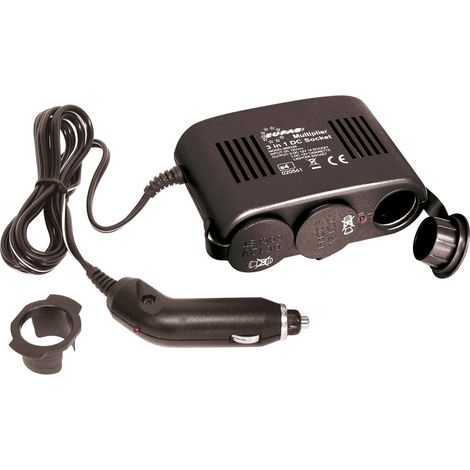Triple prise allume-cigare 12V 10A