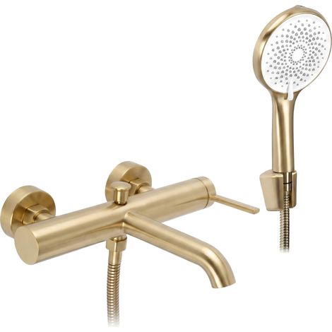 Bath Faucet Rea Rivo Brush Gold (1/5)