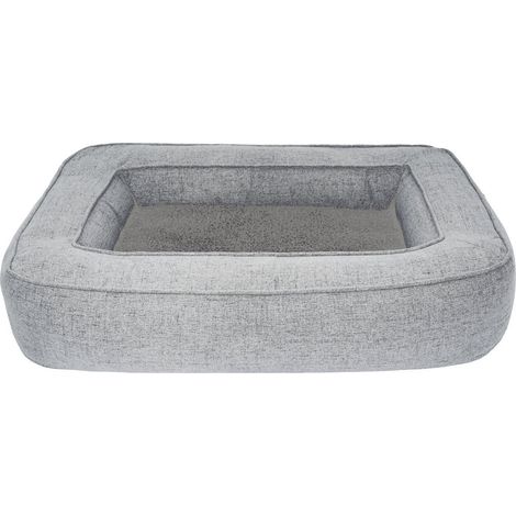 Coussin orthopédique pour chien Popey de Sun Garden 80x55x17cm Gris/Moucheté (1/4)