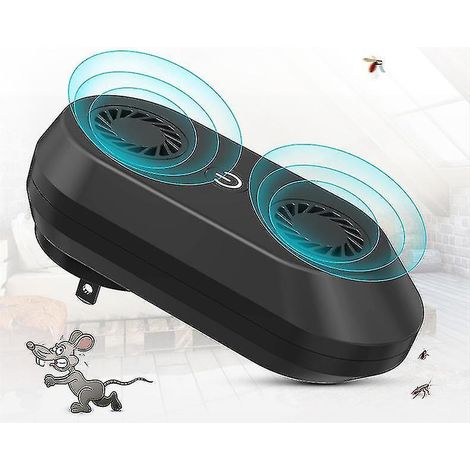 Répulsif ultrasonique, répulsif électronique amélioré pour l'extérieur et l'intérieur contre les puces, les insectes, les moustiques, les araignées, les fourmis, les rats, les cafards, les insectes, s (1/5)