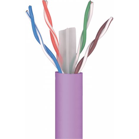 Cable datos DK6000 U/UTP Dca Cu 23AWG CAT6 LSFH 305m violeta