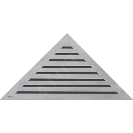Alca - Caillebotis pour bac de sol d'angle, mat en acier inoxydable LIFE (1/2)