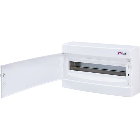 Cuadro de distribución de superficie 18 módulos IP40 puerta blanca ECT18PO-s