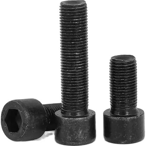 Vis à tête hexagonale creuse, classe 10.9, filetage fin M8 M10 M12 M14, demi-denture complète,