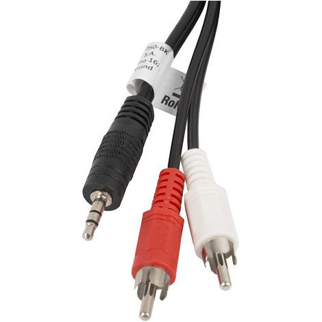 Kabel audio Lanberg stereo minijack - 2x Chinch M/M 5m