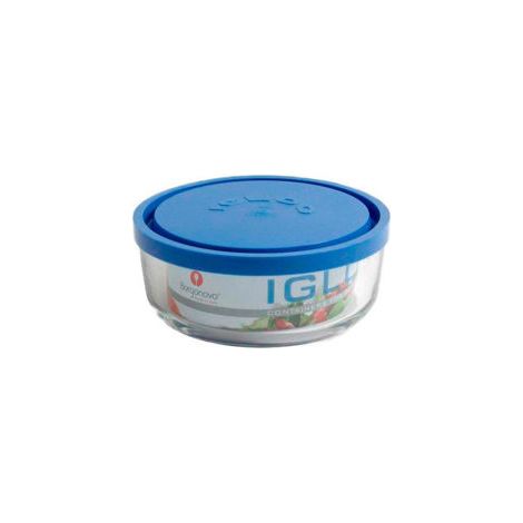 TARRO IGLOO C/TAPA  AZUL 15CM