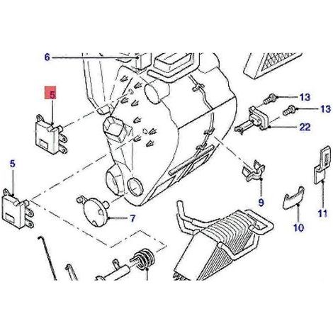 Actionneur de commande de température de chauffage/climatisation automobile 95VW-19E616-AC pour Transit T12 T15 V347 1995-2012 Servomoteur de chauffage (1/5)