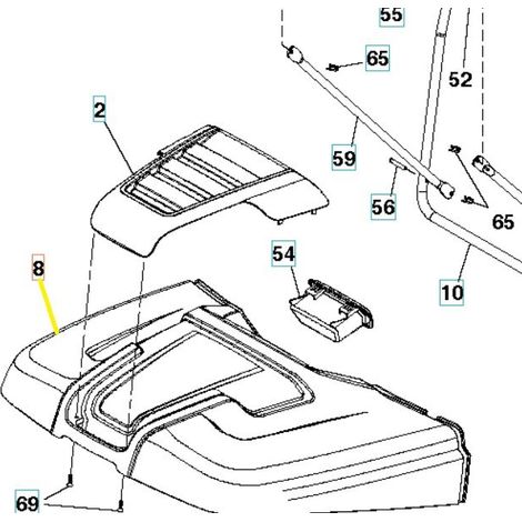 CARTER COPRISACCO 583825901 ORIGINALE HUSQVARNA