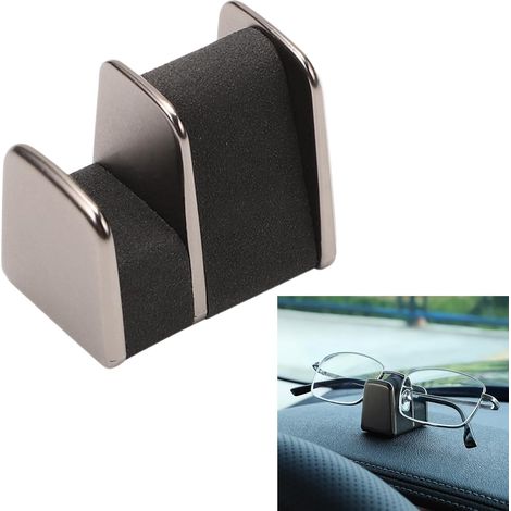 Porte-lunettes pour voiture, porte-lunettes de soleil, porte-lunettes - noir, 1 pièce, pince à lunettes pour voiture, dites adieu au désordre, gagnez du temps et évitez les efforts (1/5)